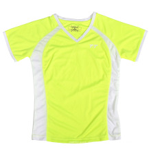 New Custom Lady′s Neon Yellow T Shirt